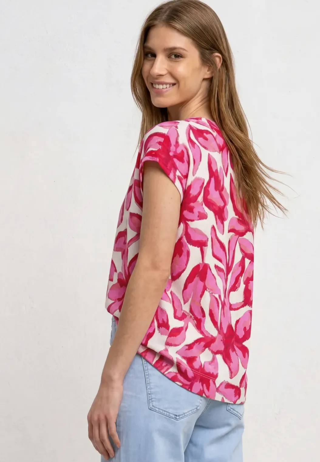 Shirt met knoopsluiting en print