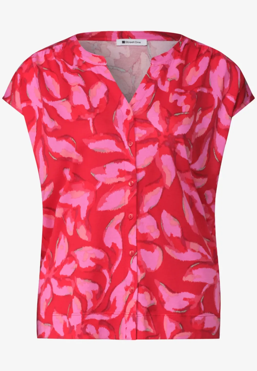 Shirt met knoopsluiting en print