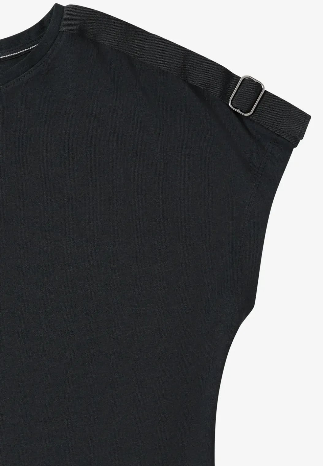 Shirt met korte mouwen en gespdetail