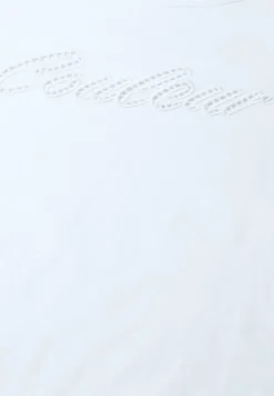 Shirt met korte mouwen en emboidery tekst