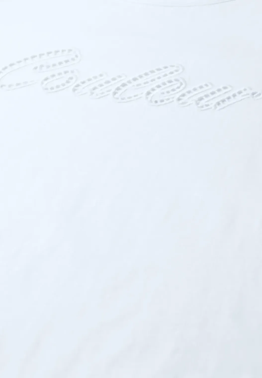 Shirt met korte mouwen en emboidery tekst