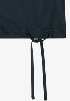 Shirt met korte mouwen en rimpels