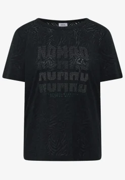 Shirt met korte mouwen in burnout-look