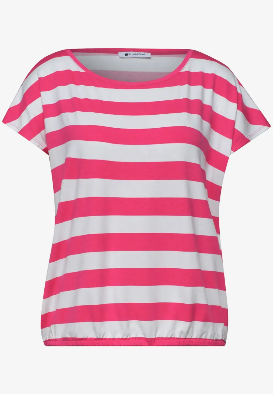 Shirt met korte mouwen, ronde hals en print