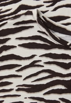 Shirt met korte mouwen, ronde hals en print