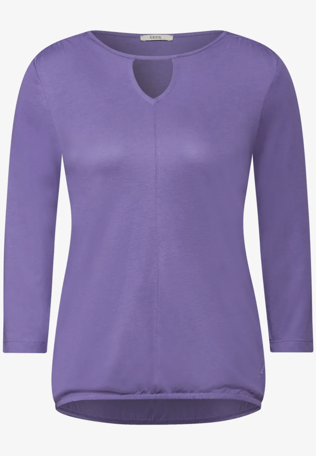 Shirt met lange mouwen en uitsnijding