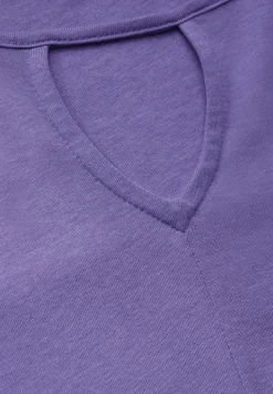 Shirt met lange mouwen en uitsnijding
