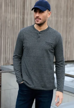 Shirt met lange mouwen en borduursel