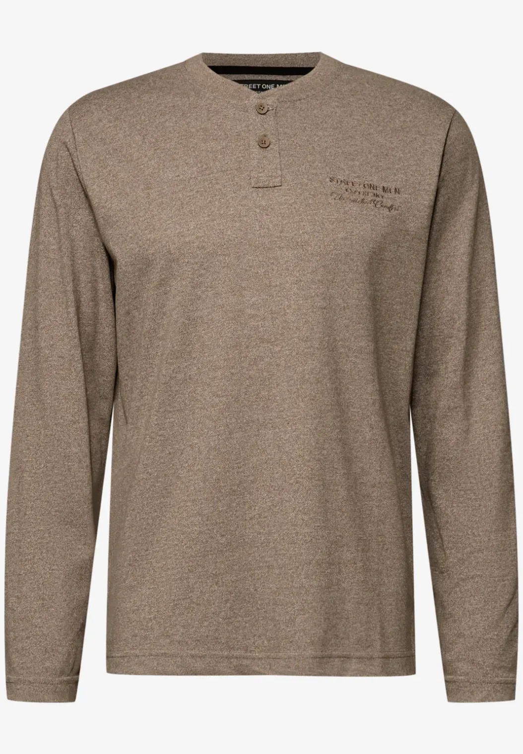 Shirt met lange mouwen en borduursel
