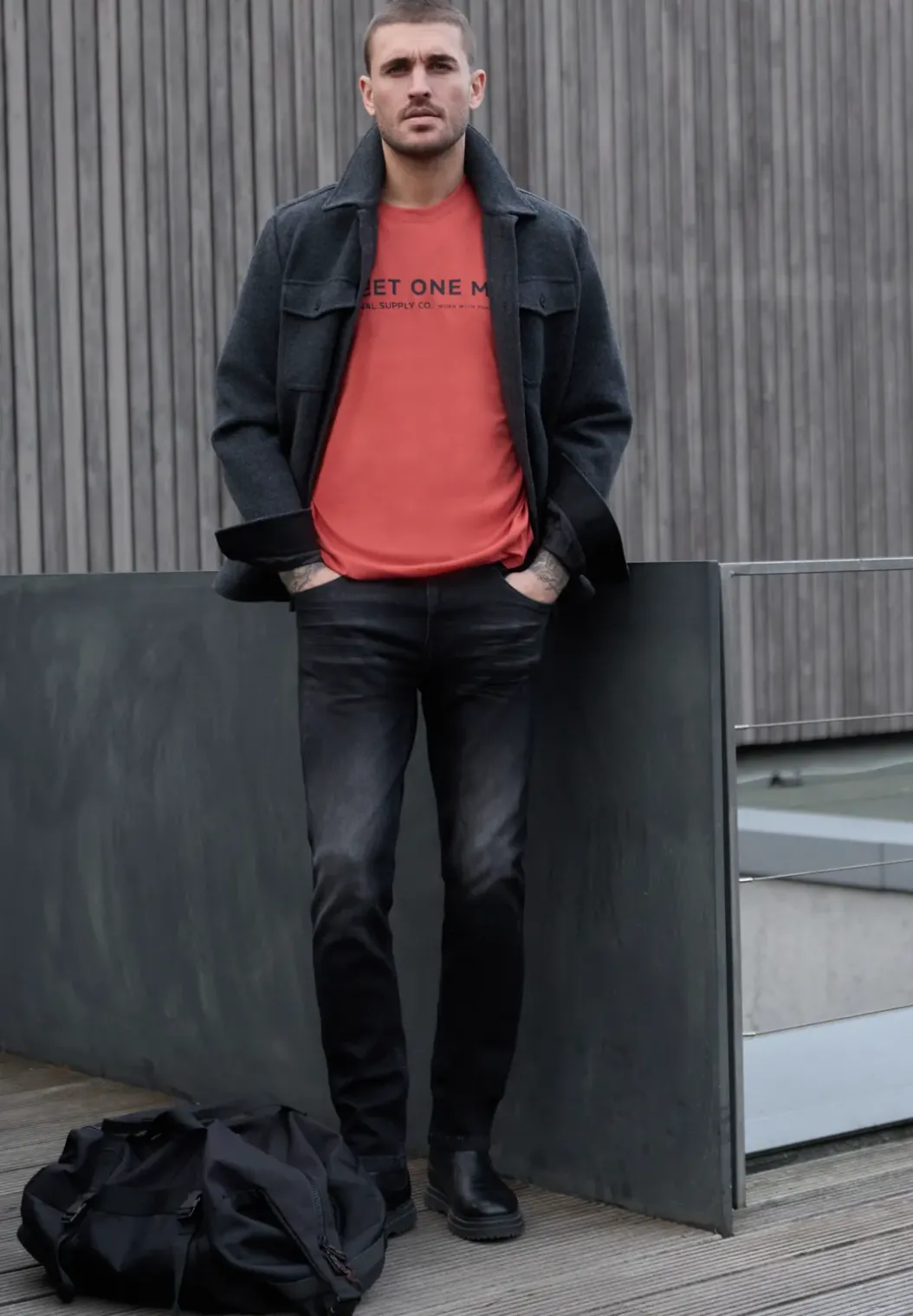Shirt met logo-opdruk