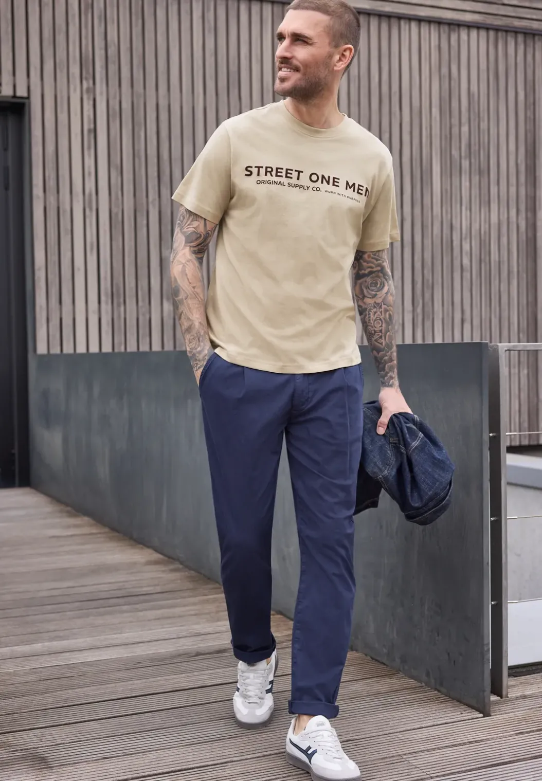 Shirt met logo-opdruk