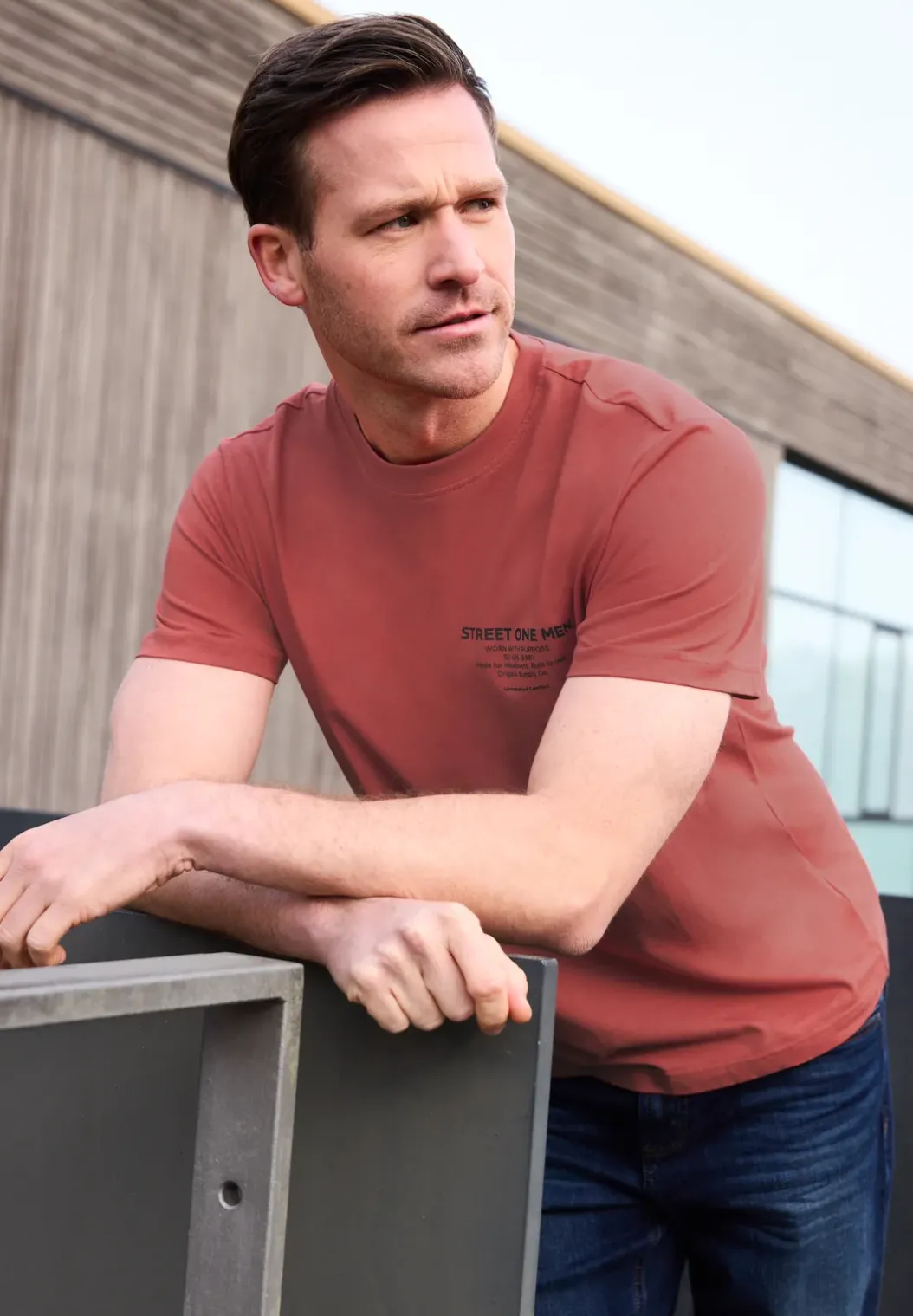 Shirt met logo-opdruk