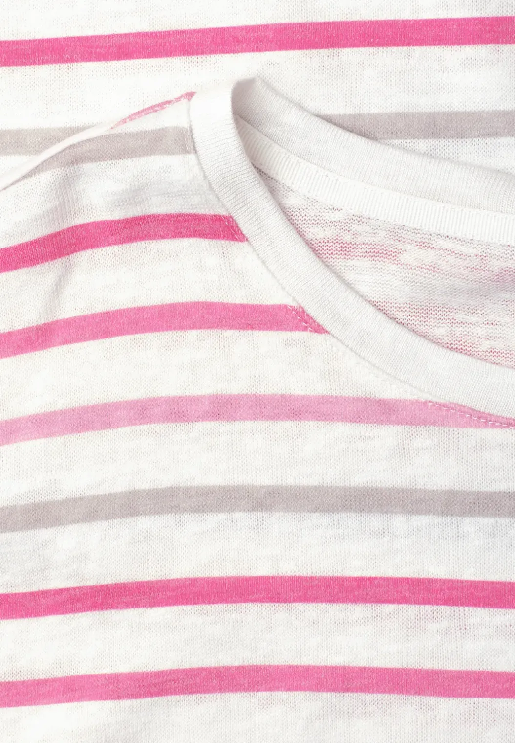 Shirt met losse schouders en strepen
