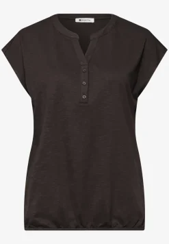 Shirt met losse schouders en gespleten hals