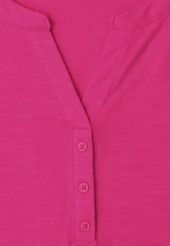 Shirt met losse schouders en gespleten hals