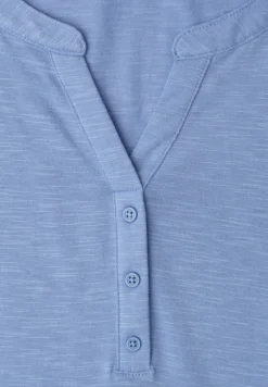 Shirt met losse schouders en gespleten hals
