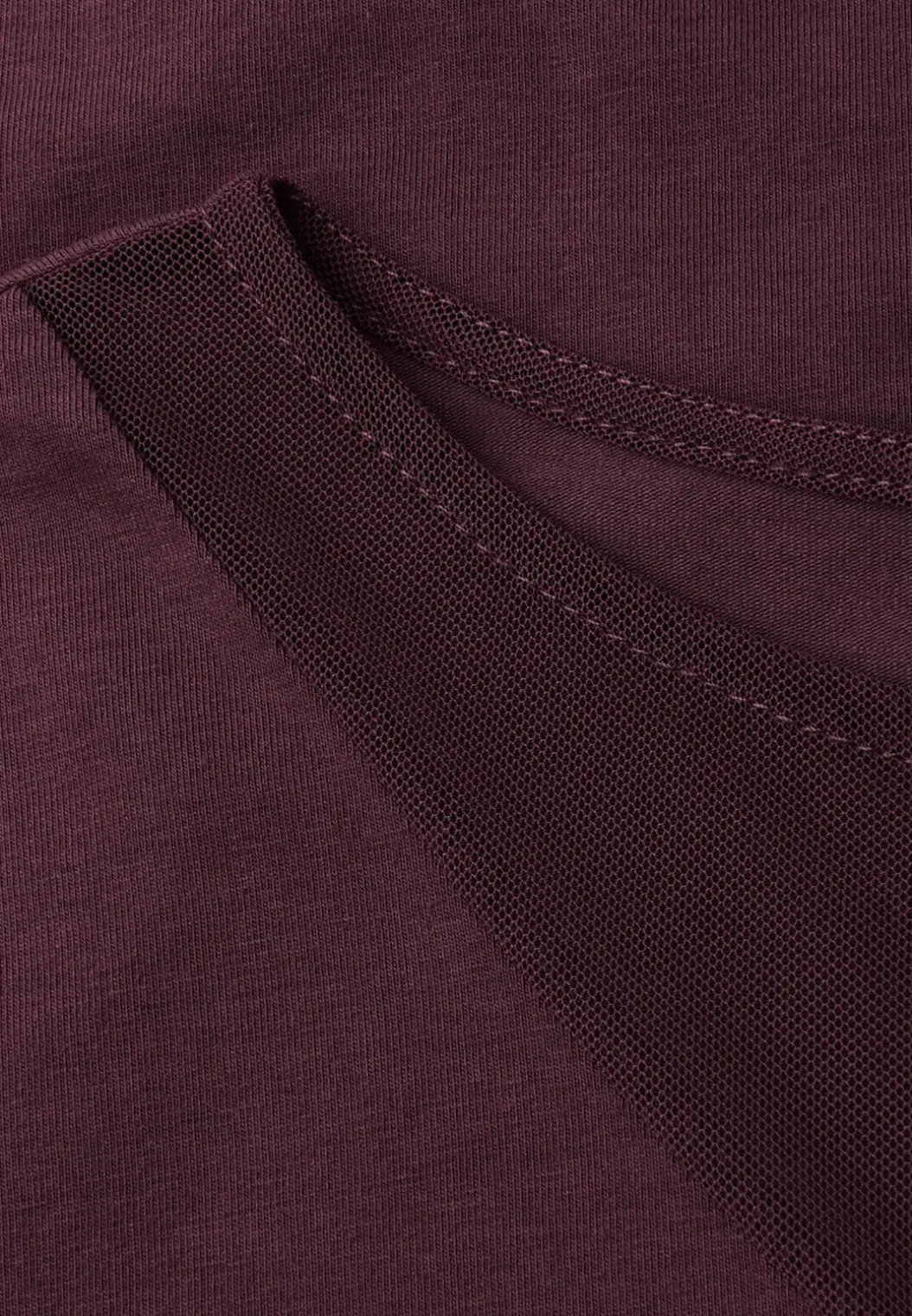 Shirt met mesh details