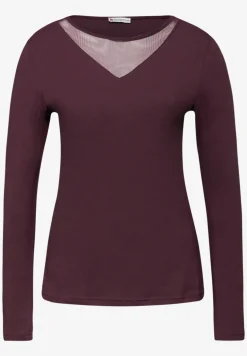 Shirt met mesh details