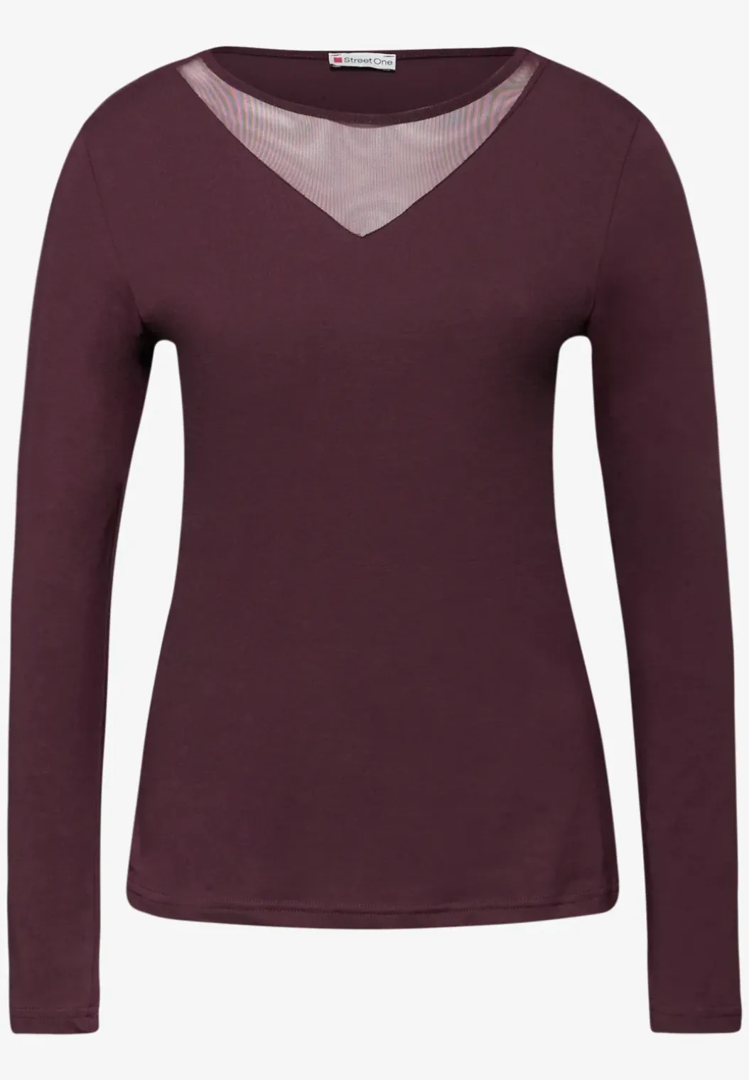 Shirt met mesh details
