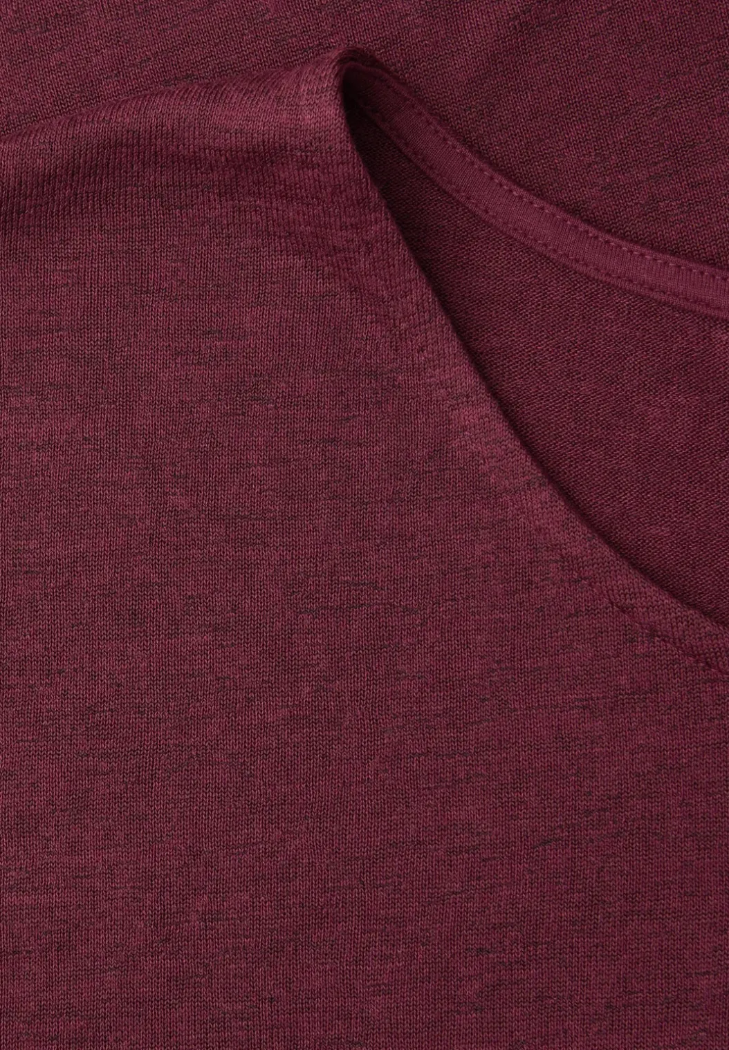 Shirt met overhangende schouders in linnenlook