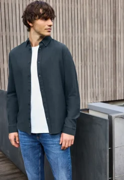 Shirt met piquéstructuur