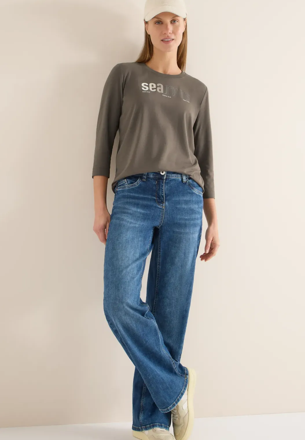 Shirt met print aan de voorkant