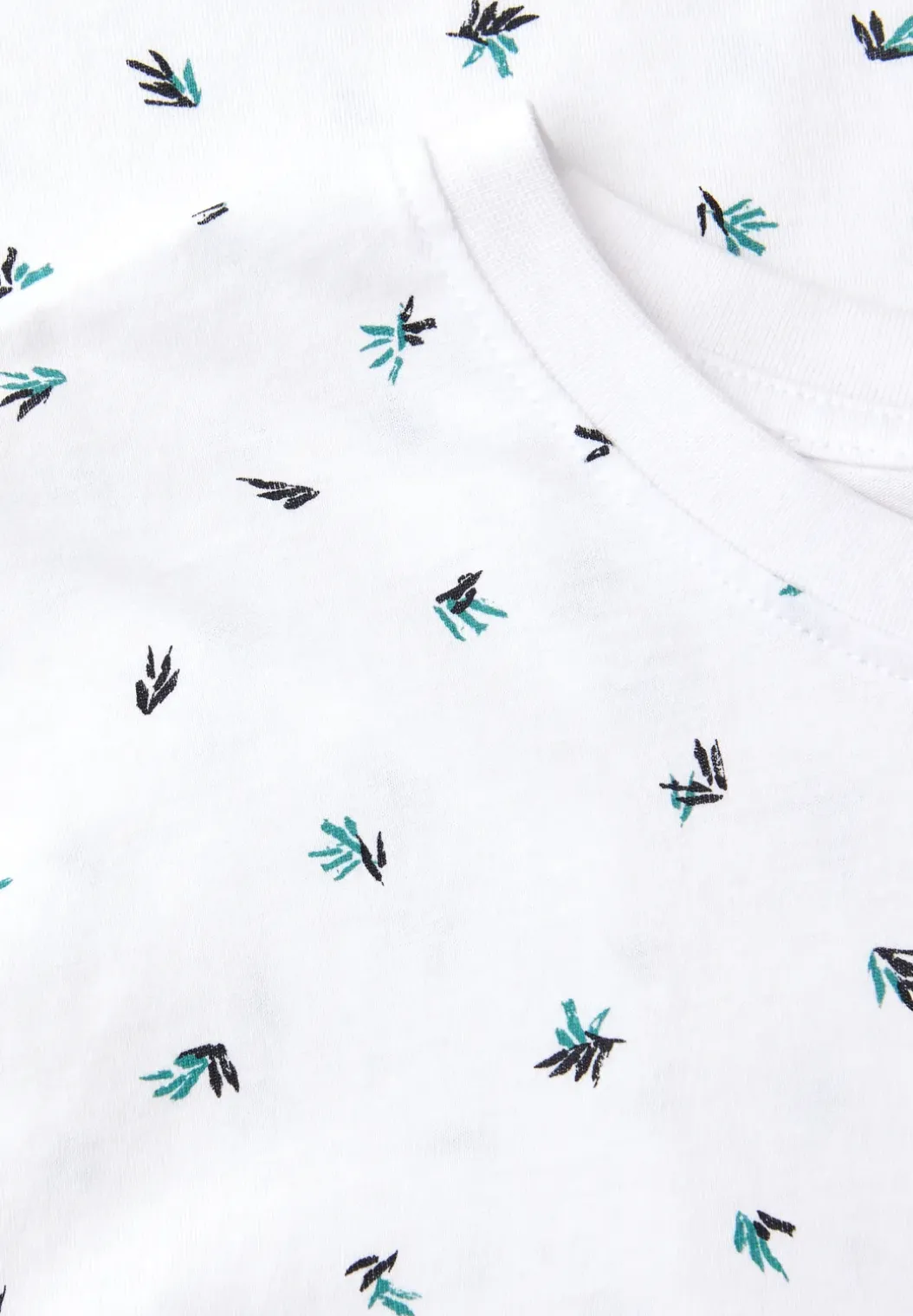 Shirt met ronde hals en all-over print