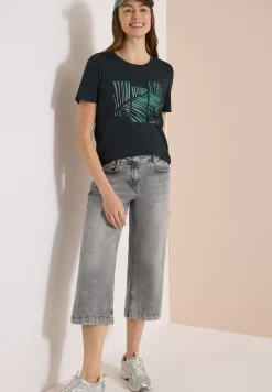 Shirt met ronde hals en Artwork