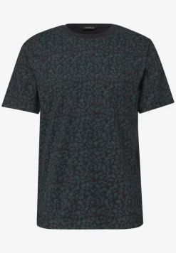 Shirt met ronde hals en all-over print