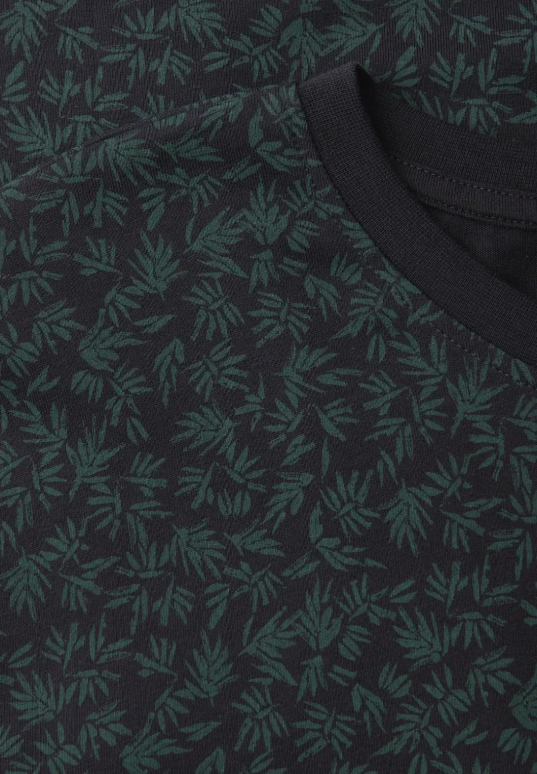 Shirt met ronde hals en all-over print