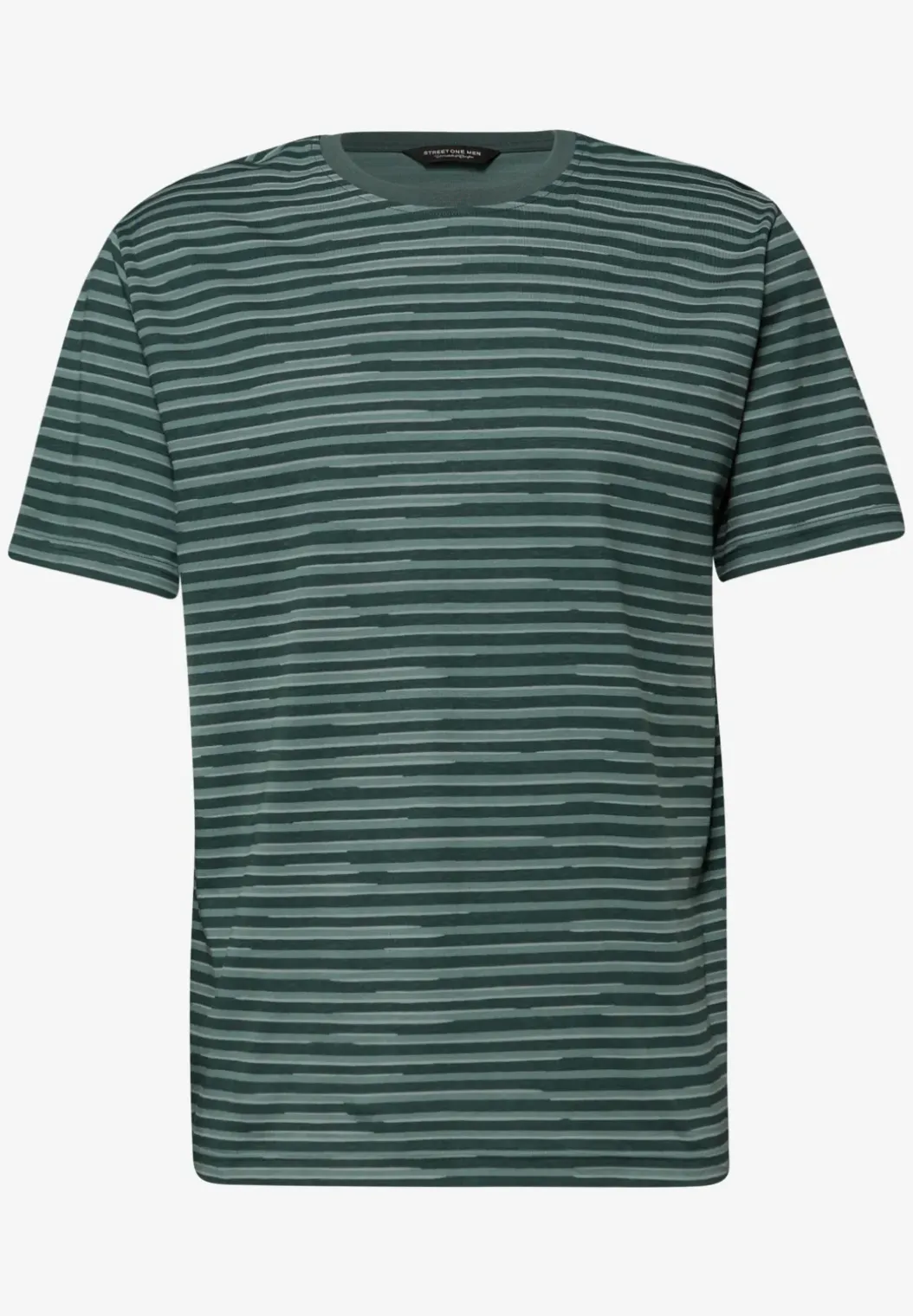 Shirt met ronde hals en all-over print