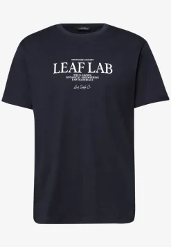 Shirt met ronde hals en borstprint