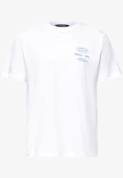 Shirt met ronde hals en borstprint