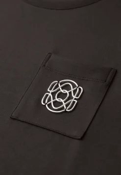 Shirt met ronde hals en decoratief detail