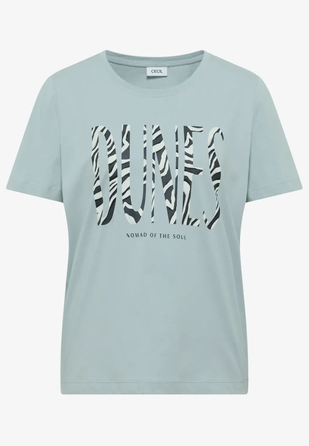 Shirt met ronde hals en frontprint
