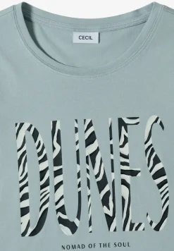 Shirt met ronde hals en frontprint