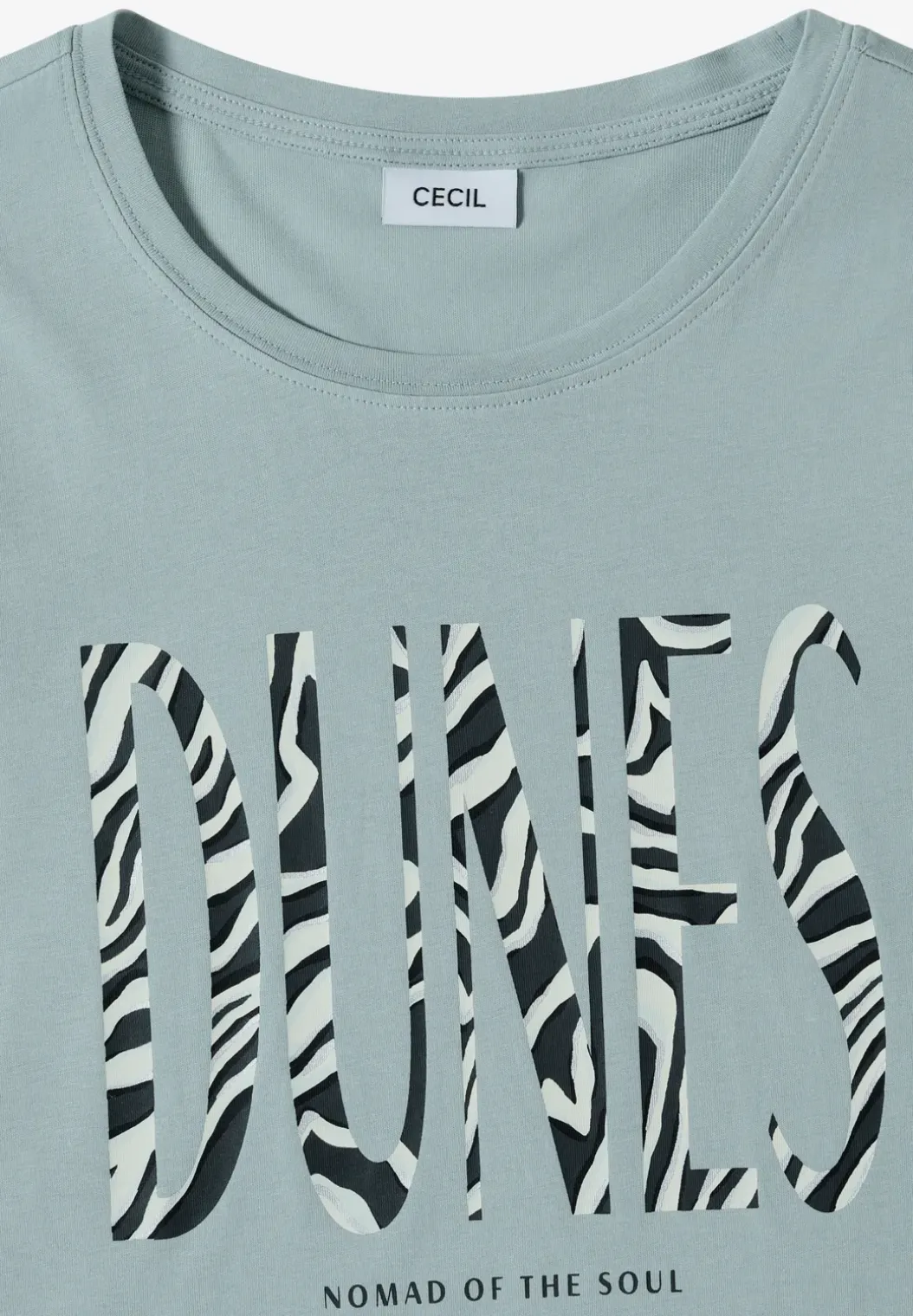 Shirt met ronde hals en frontprint