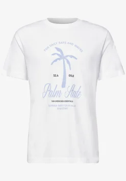 Shirt met ronde hals en frontprint