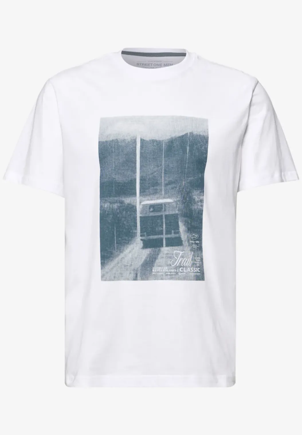 Shirt met ronde hals en fotoprint