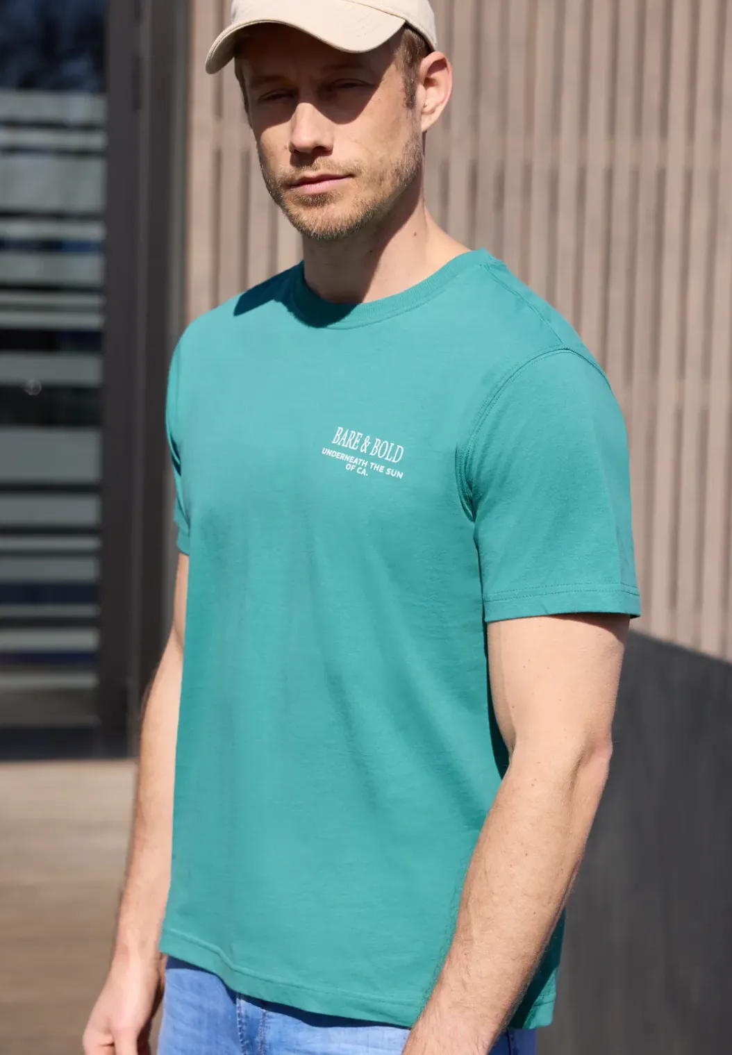 Shirt met ronde hals en opdruk op de rug