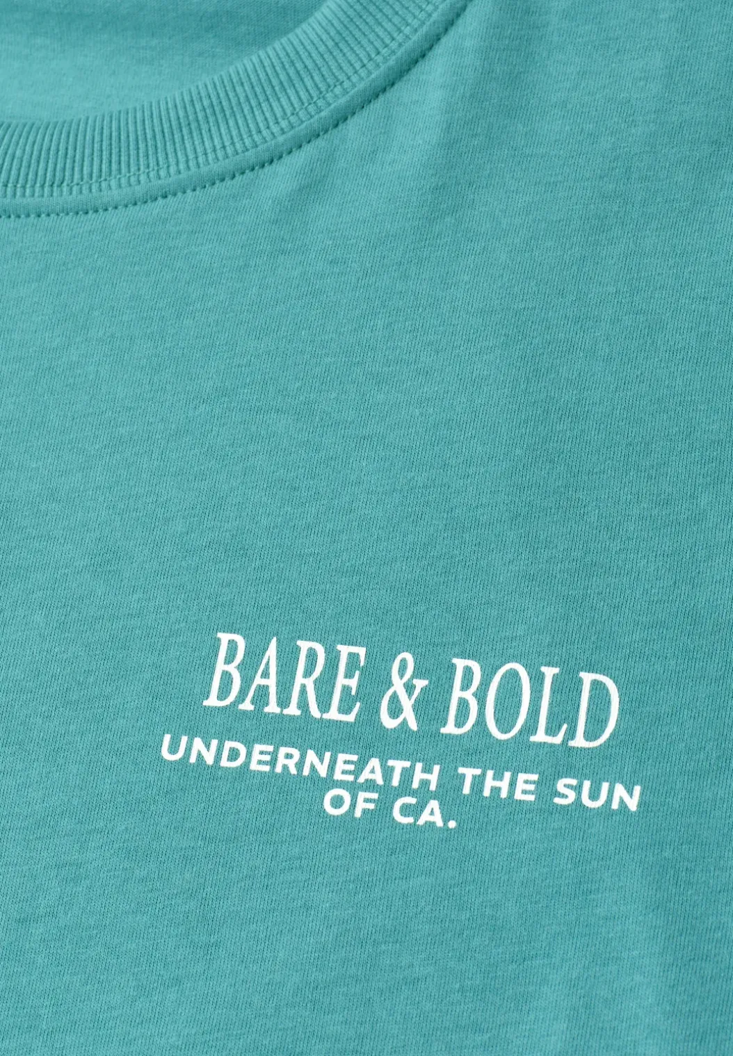 Shirt met ronde hals en opdruk op de rug