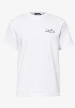 Shirt met ronde hals en opdruk op de rug