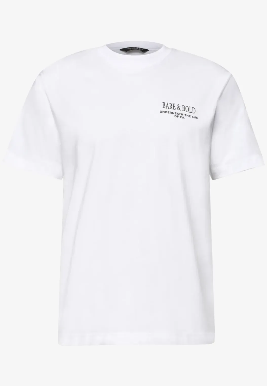 Shirt met ronde hals en opdruk op de rug