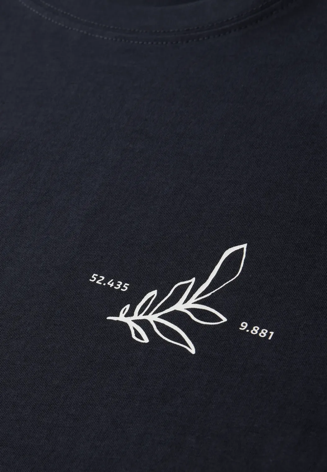 Shirt met ronde hals en opdruk op de rug