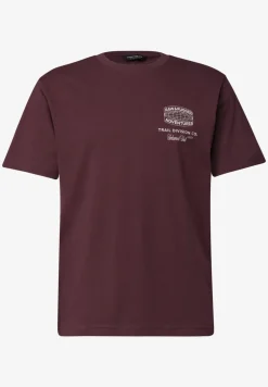 Shirt met ronde hals en opdruk op de rug