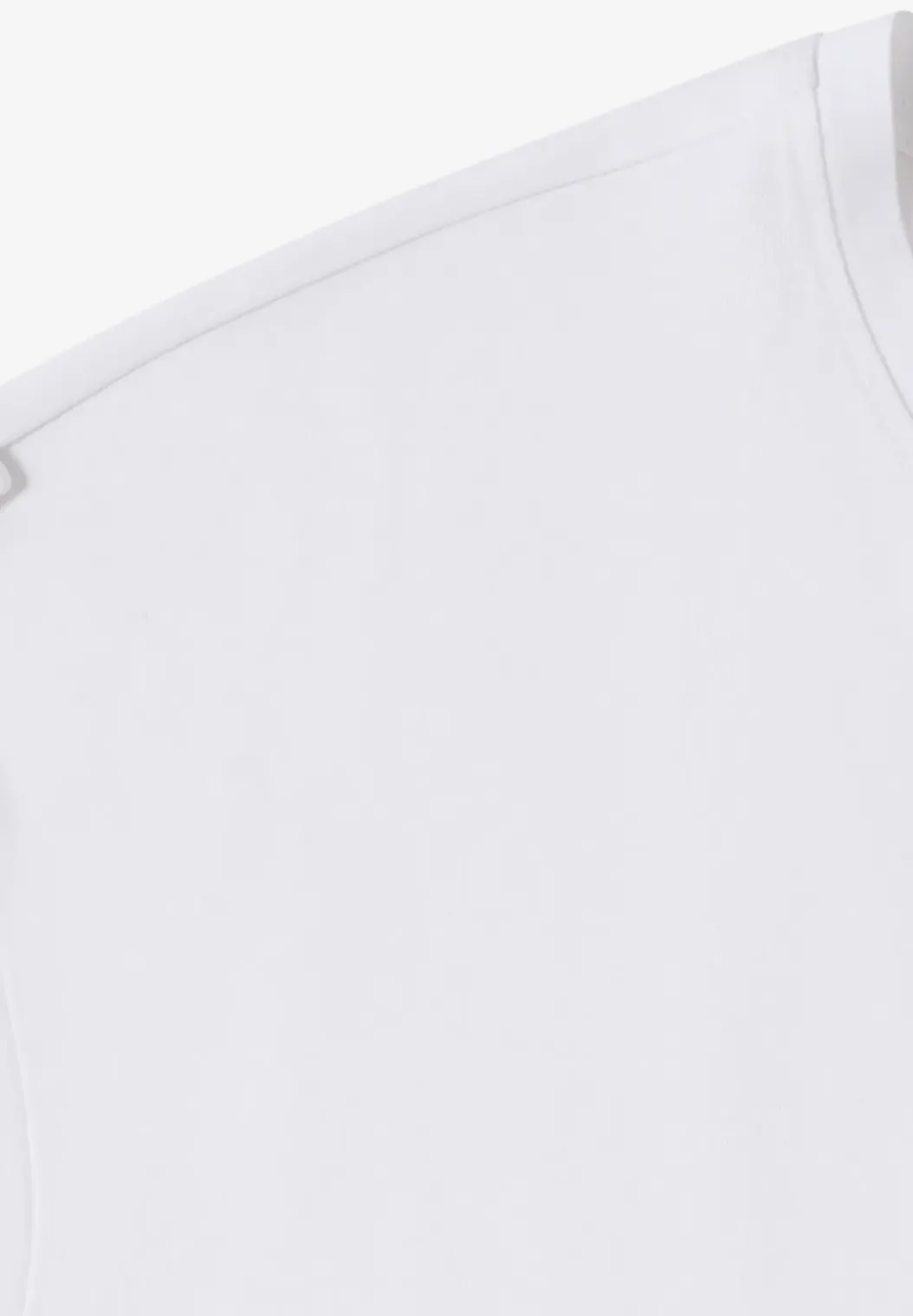 Shirt met ronde hals en omslagdetail
