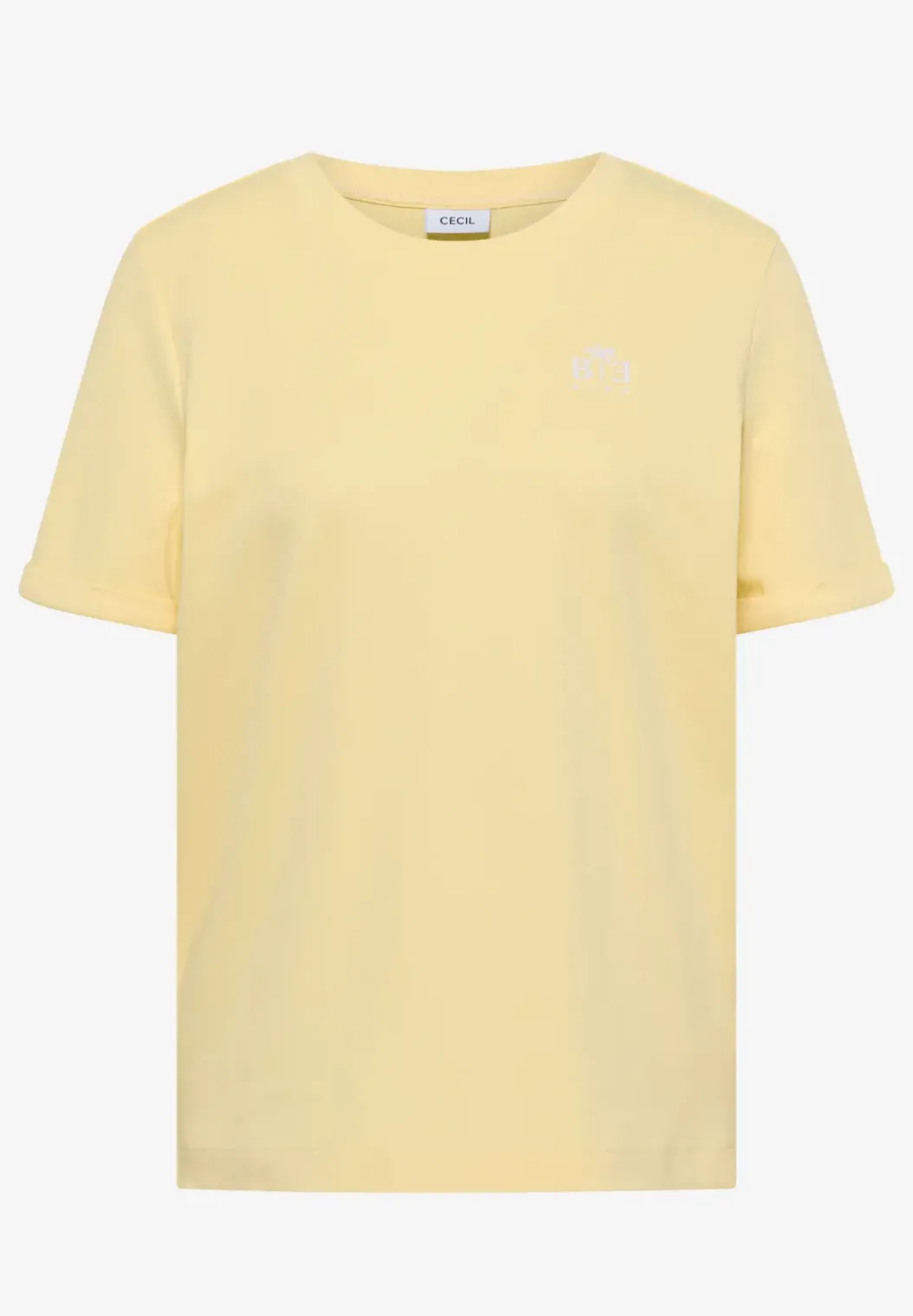 Shirt met ronde hals en printdetail
