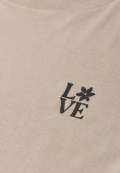 Shirt met ronde hals en printdetail