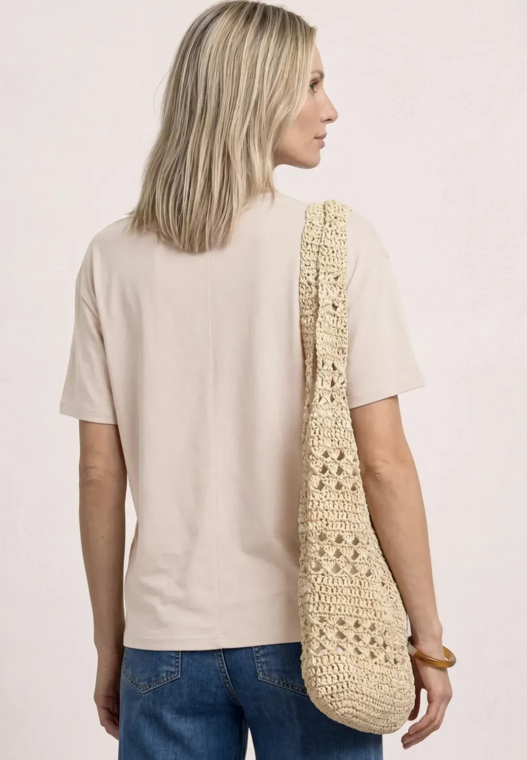 Shirt met ronde hals en print