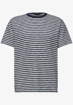 Shirt met ronde hals en piquéstructuur